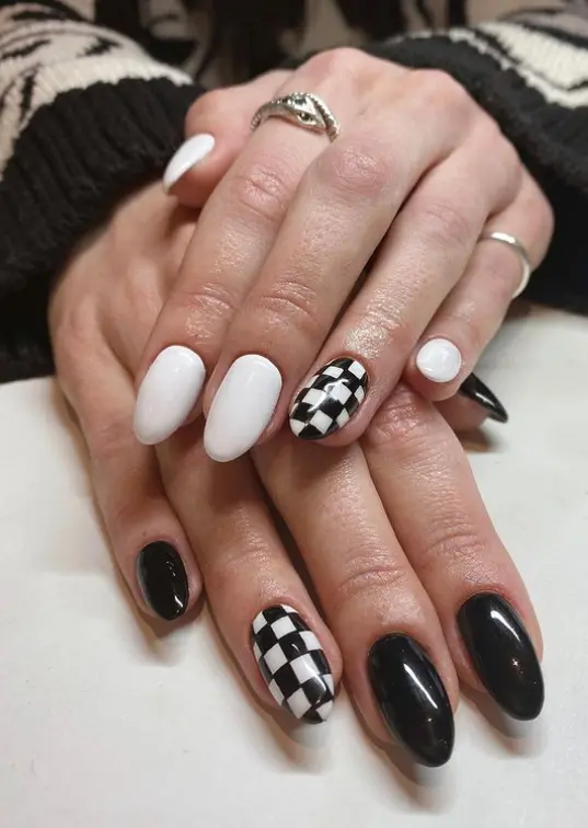 24. Black and White Checkerboard