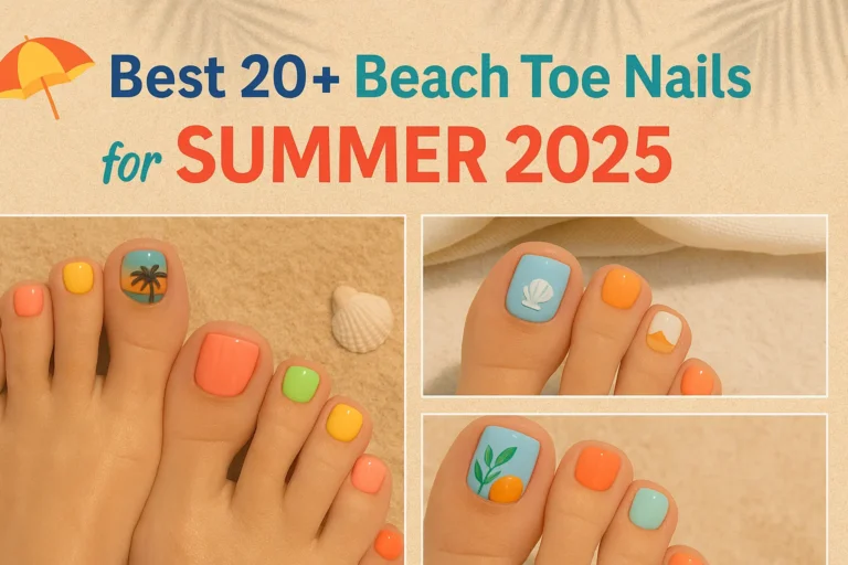Best 20+ Beach Toe Nails for Summer