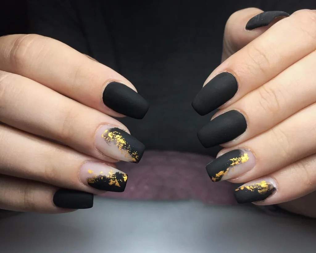Black and Gold Foil