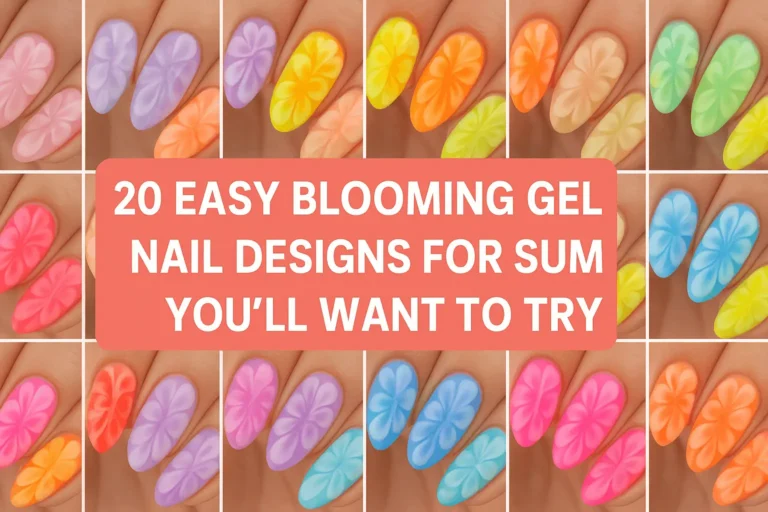 Easy Blooming Gel Nail Designs